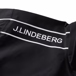 J.Lindeberg Mens Theo Waterproof Windproof Golf Rain Jacket - M, Black