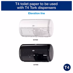 Soft Conventional Toilet Paper Roll White T4, Premium, 3-ply, 8 x 250 sheets, 110316 - Additional view 4