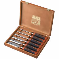 Bahco Set of Chisels in Wooden Box 6 pcs