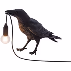 Bird Lamp Table Lamp Playing Raven/Applique, Modern Table Light, Bird Desk Lamp, Table Lamp Mordern Art Deco Table Lamps Beds ...