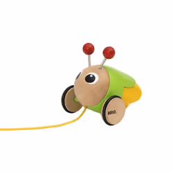 BRIO Pull Along Firefly, 12 month(s), Batteries required, Green, Wood, Yellow, 170 g
