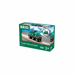 BRIO Freight Battery Engine, Train, Lift and Load, 0.3 yr(s), AA, Green