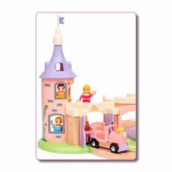 Brio Disney Princess Castle Set - Enchanting Wooden Train Adventure |