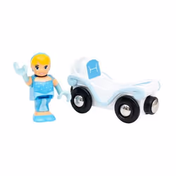 BRIO Disney Princess Cinderella & Wagon, 3 yr(s), Blue, White