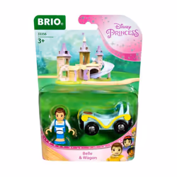 BRIO Disney Princess Belle & Wagon, 3 yr(s), Blue, Yellow