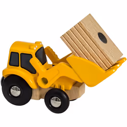 BRIO Loader, Loader, Lift and Load, 0.3 yr(s), Wood, Beige, Yellow