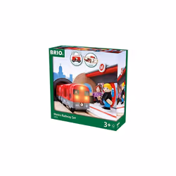 BRIO Metro Railway Set, Train, Travel, 0.3 yr(s), LR44, Wood, Multicolour
