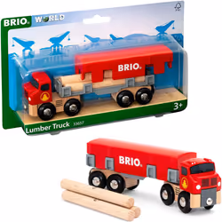BRIO 7312350336573, Logging truck model, 0.3 yr(s), Red, Wood