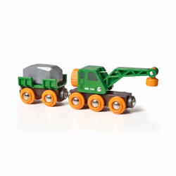 BRIO Clever Crane Wagon, Wagon, Lift and Load, 0.3 yr(s), Black, Green