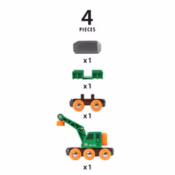 BRIO Clever Crane Wagon