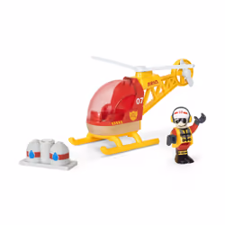 BRIO Firefighter Helicopter, Rescue, 0.3 yr(s), Red, Yellow