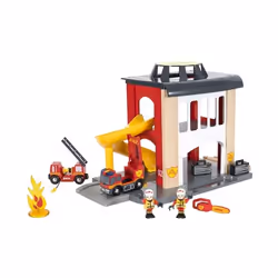 BRIO Fire Station, Rescue, 0.3 yr(s), Batteries included, LR44, Grey, Red