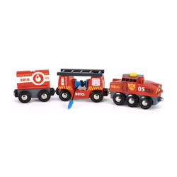 BRIO Rescue Firefighting Train, Train, Rescue, 0.3 yr(s), Black, Red