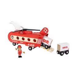 BRIO 53.033.886, Helicopter, Lift and Load, 0.3 yr(s), Wood, Red