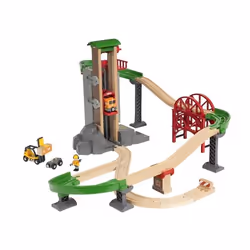 BRIO Lift & Load Warehouse Set, Lift and Load, 3 yr(s), Plastic, Wood, Multicolour