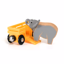 BRIO Elephant & Wagon