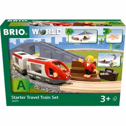 BRIO Starter Travel Train Set, Train & track set, 3 yr(s), Plastic, Wood, Multicolour