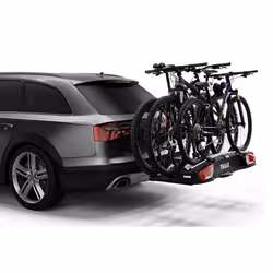 Thule VeloSpace XT, Bicycle carrier, Back hitch-mount, Aluminium, Black