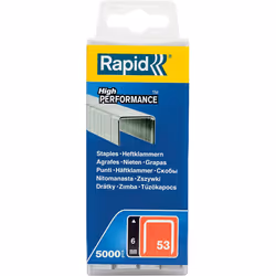 Rapid High Performance Staples, No.53, Leg Length 6 mm, 40303083 - 5000 Pieces
