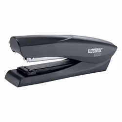 Rapid 24812301, 25 sheets, Black, Flat clinch, 24/6, 26/6, Metal, Recycled plastic, 80 g/m²
