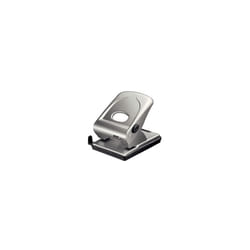 FMC40 2 Hole Punch, Punches up to 40 Sheets, Adjustable Guide Bar, Metal, Silver, 21835602