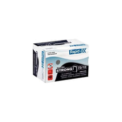 Rapid 24890800 73/12 Super Strong Staples, Hard Galvanised Wire, 10 mm Leg Length 40 Sheets, Pack of 5000 - stainless steel