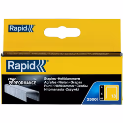 Rapid High Performance Staples, No.13, Leg Length 4 mm, 11825725 - 2500 Pieces