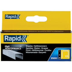 Rapid High Performance Staples, No.13, Leg Length 4 mm, 11825725 - 2500 Pieces
