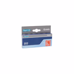 Rapid 11856225 53/6B 6mm Galvanised Staples Box of 2500