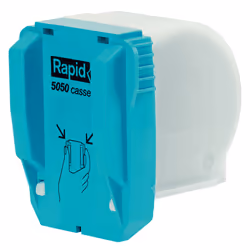 Rapid Heftklammern Klammer-Kassette 5050, 5000 staples, Rapid, Fixing, Galvanized steel, Metallic, 50 sheets