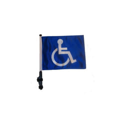 Handicap Golf Cart Flag with SSP Flags EZ On & Off Bracket