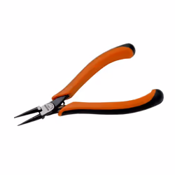 Bahco Round nose pliers, Round-nose pliers, 9 mm, 2.2 cm, 7 mm, Polypropylene (PP), Steel, Thermoplastic, Black, Orange
