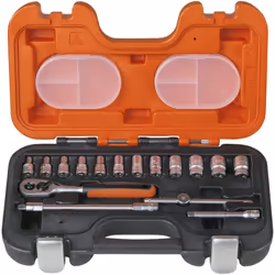 Bahco Socket Set 1/4ÂÂ 16 pcs