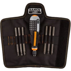 Bahco BE-8571 IRBE-8571 Ergo Screwdriver Set with Interchangeable Blades, Multi-Colour, 5-Piece
