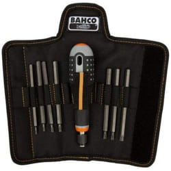 Bahco BE-8573 BHBE-8573 Ergo Screwdriver Set with Interchangeable Blades, Multi-Colour, 9-Piece