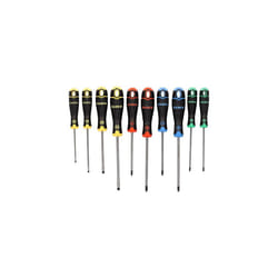BahcoFit Coloured Handle Screwdriver Set, 10 Piece