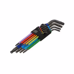 Bahco - C1997LM/9P Metric Long Ball End Coloured Hex L-Key Set, 9 Piece
