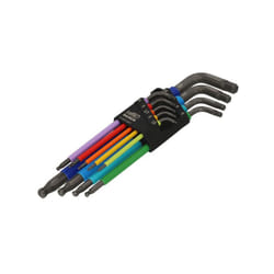 Bahco - C1997LM/9P Metric Long Ball End Coloured Hex L-Key Set, 9 Piece