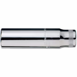 Bahco Deep length socket, 1/4" square drive, Socket, 1/4", Metric, 1 head(s), 8 mm, Steel