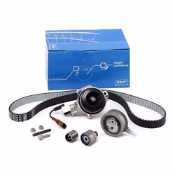 Water Pump + Timing Belt Kit; SKF; with gaskets/seals with studs, with integrated disabling contact, switchable water pump 14 ...
