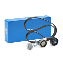 SKF VKMA 03318 Timing belt kit 141 with trapezoidal tooth profile FORD: FIESTA 6, FOCUS 3, KUGA 2, PEUGEOT: 208 I Hatchback, 2008 Estate