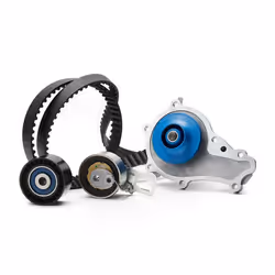 SKF VKMC 03318 Water Pump + Timing Belt Kit with gaskets/seals 141 for timing belt drive with trapezoidal tooth profile Plastic FORD: FOCUS 3 Turnier