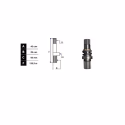 SKF VKJC 6484 Drive shaft 135,5 VOLKSWAGEN: Transporter 5, Transporter 6, Transporter 5 Bus