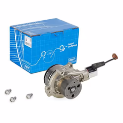 Water pump; SKF; with gaskets/seals with integrated disabling contact, switchable water pump Plastic for timing belt drive; f ...