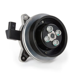 SKF VKPC 81207 Water pump with gaskets/seals with magnetic clutch Plastic for V-ribbed belt use VOLKSWAGEN: Touran I, Polo V Hatchback, Golf 5