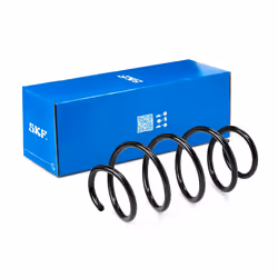 Coil spring; SKF; Front Axle Coil spring with constant wire diameter pink, blue, Orange without sleeve; for VOLKSWAGEN, SKODA ...