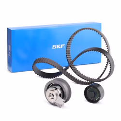 Timing belt kit; SKF; 163 with rounded tooth profile; for VOLKSWAGEN, SKODA, AUDI, SEAT, VW; 04C109479J, 04E109119, 04E109119 ...