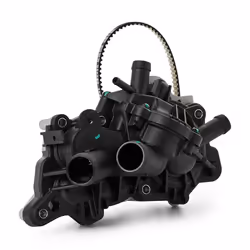 SKF VKPA 81341 Water pump 28 with gaskets/seals with belt, Thermostat fitted in water pump Plastic with housing VOLKSWAGEN: Polo V Hatchback