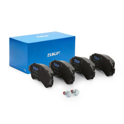 SKF VKBP 80002 Brake pad set not prepared for wear warning indicator PEUGEOT: 208 I Hatchback, 206 Hatchback, Partner II Tepee, CITROËN: DS3 Hatchback