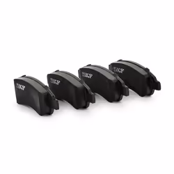 SKF VKBP 80002 Brake pad set not prepared for wear warning indicator PEUGEOT: 208 I Hatchback, 206 Hatchback, Partner II Tepee, CITROËN: DS3 Hatchback